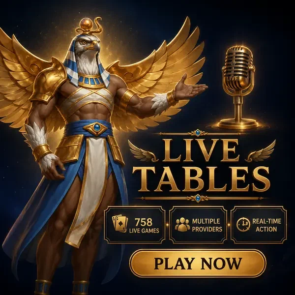 Der Sky Warden präsentiert Live-Casino-Spiele bei AmunRa mit Vintage-Broadcast-Mikrofon